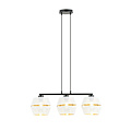 Emibig Emibig Schwarzer Anhänger 3x E27 weiß mit goldenen Metallkappen - Ideal für stilvolle Beleuchtung