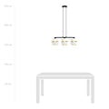 Emibig Emibig Black pendant 3x E27 white with gold caps metal - Ideal for stylish lighting