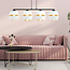 Emibig Emibig Black pendant 4x E27 white with gold caps metal - Perfect for modern interiors