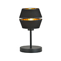 Emibig Emibig Hübsche Tischlampe schwarz mit goldenem Akzent 1x E27 - Schaffen Sie eine gemütliche Atmosphäre in Ihrem Zuhause