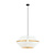 Catchy perforated white hanging lamp with gold hanging lamp E27
