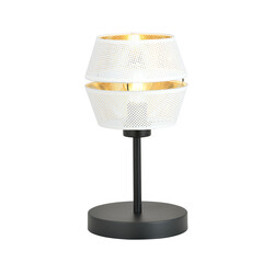 Emibig Handsome table lamp black with white and gold key 1x E27
