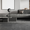 Design black table lamp with frosted glass ball accent E14