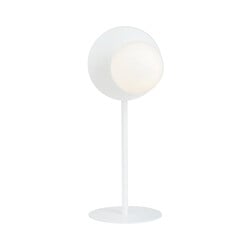 Emibig Komplett weiße Tischleuchte mit weißer Glaskugel 1x E14