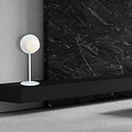 Emibig Emibig Lámpara de mesa completamente blanca con bola de vidrio blanca 1x E14 - Ideal para interiores modernos