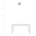 Emibig Emibig Lámpara de pared blanca 1x E14 con bola de vidrio ahumado - La atmósfera perfecta para cualquier habitación