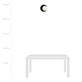 Simple black and white round wall lamp with frosted glass bulb E14