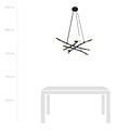 Emibig Emibig Fantastic black hanging lamp with 5 opal white glass balls E14 - Ideal for creating a cozy atmosphere
