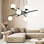 Emibig Emibig Very large black hanging lamp with 8 opal white glass balls E14 - Ideal for creating a cozy atmosphere in any space