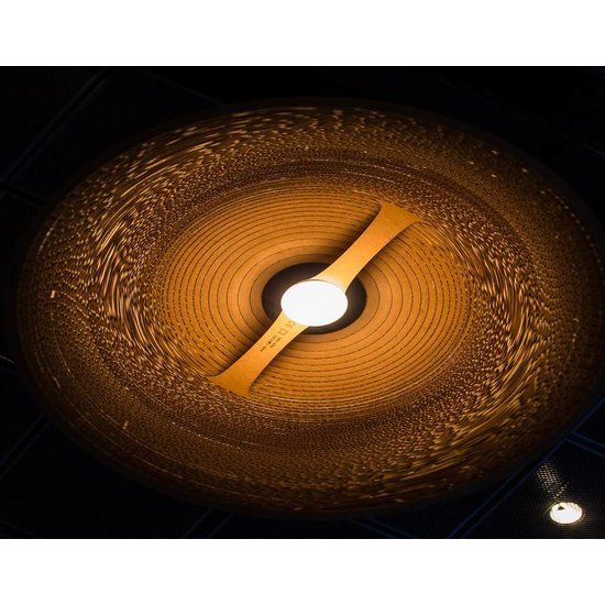 Hanglamp-karton wit of beige design karton conisch Ø 27cm