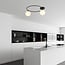 Emibig Emibig Lámpara de techo elegante negra con bolas de vidrio blanco 2x E14 - Ideal para una iluminación estilosa en cualquier habitación