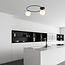 Handsome ceiling lamp black with white glass balls 2x E14