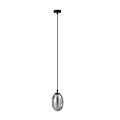 Emibig Emibig Lámpara colgante negra con 1x E14 de vidrio transparente soplado - Ideal para crear un ambiente acogedor en tu salón