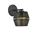 Emibig Emibig Applique murale perforée noire avec intérieur doré 1x E27 - Idéale pour un éclairage élégant