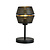 Knappe tafellamp zwart met gouden accent 1x E27