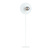 Emibig Emibig White floor lamp finished with smoked glass bulb 14 cm E14