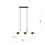 Emibig Emibig Suspension 6 ampoules noire avec boules en verre blanc mat E14 - Idéale pour un éclairage élégant