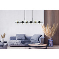 Emibig Emibig lamp black pendant lamp black and with transparent glass balls E14 - Perfect for a Scandinavian atmosphere