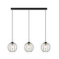 Emibig Emibig Hanging lamp with 3 black balls metal E27 - Create a cozy atmosphere in your home
