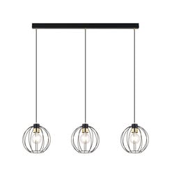Emibig Hanging lamp with 3 black balls metal E27