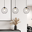 Emibig Emibig Hanging lamp with 3 black balls metal E27 - Create a cozy atmosphere in your home