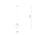 Spherical white metal wire hanging lamp around 1x E27