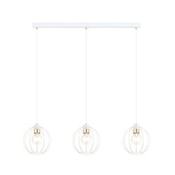 Emibig White pendant lamp with 3 white metal balls E27