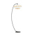 Exceptional perforated black arc lamp floor lamp E27 white and gold