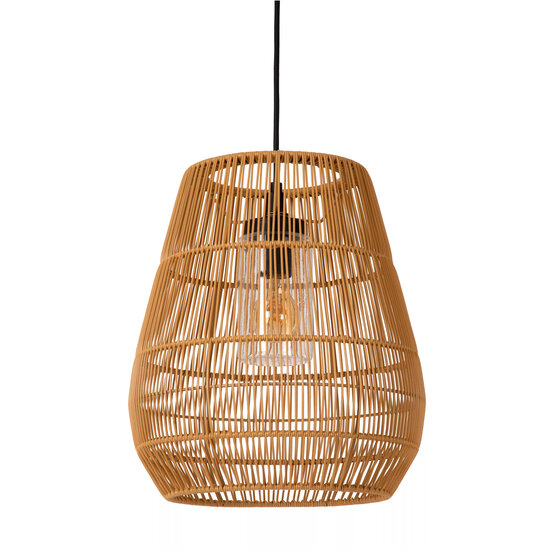 Natürliche Rattan-Hängelampe IP44 für den Innen- und Außenbereich 35 cm E27 Rattan