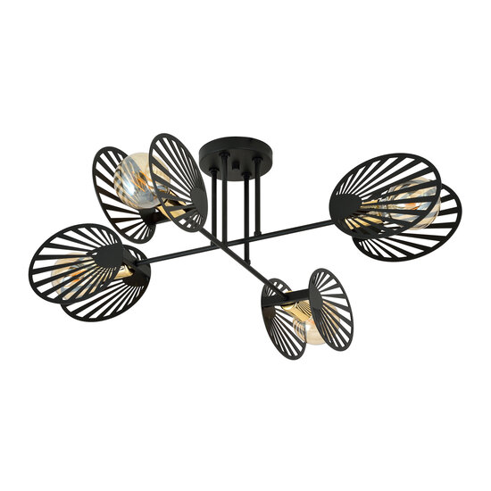 Handsome hanging ceiling lamp with 4x E27 lamps