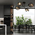 Handsome hanging ceiling lamp with 4x E27 lamps