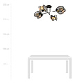 Handsome hanging ceiling lamp with 4x E27 lamps