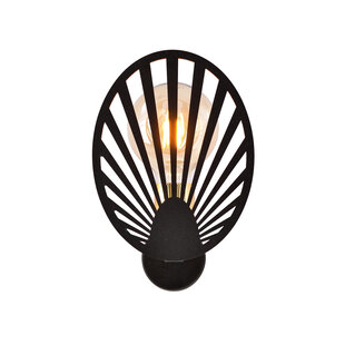 Emibig Lampe murale noire mystérieuse avec ampoule E27