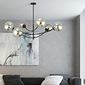 Emibig Emibig Pendent lamp with 6 curved arms black and fumed bulbs E14 - Create a cozy ambiance in your space