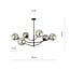 Emibig Emibig Lampe suspendue avec 6 bras courbés noirs et ampoules fumées E14 - Créez une ambiance chaleureuse dans votre espace