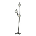 Standing floor lamp with waving arms and fume bulbs E14
