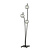 Standing floor lamp with waving arms and fume bulbs E14