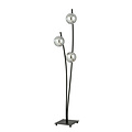 Standing floor lamp with waving arms and fume bulbs E14