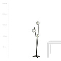 Standing floor lamp with waving arms and fume bulbs E14