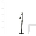 Emibig Emibig Staande zwarte vloerlamp met wuivende armen en bollen met streep E14 - Creëer een sfeervolle ambiance in uw interieur