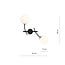 Emibig Emibig Wall lamp with double curved arms and white glass balls E14 - Ideal for creating a cozy atmosphere in any room