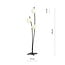 Emibig Emibig Lampe sur pied avec bras noirs ondulants et ampoules blanches E14 - Créez une ambiance chaleureuse dans votre salon