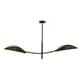 Emibig Emibig zwart en gouden hanglamp met 2 gebogen armen - Perfect voor een stijlvolle ambiance