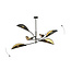 Emibig Emibig Black and gold hanging lamp with 6 arms - Perfect for a stylish ambiance