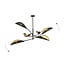 Emibig Emibig Lampe suspendue noire et dorée à 6 bras - Parfaite pour une ambiance élégante
