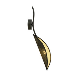 Emibig Wandlamp zwart en goud met vallend blad effect