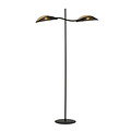 floor lamp black and gold with falling leaf effect
