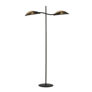 Emibig Vloerlamp zwart en goud met vallend blad effect