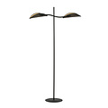 floor lamp black and gold with falling leaf effect
