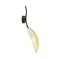 Wall lamp white and gold with falling leaf effect